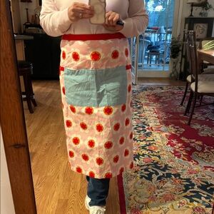 IKEA Scandi Pink, Red and White Apron